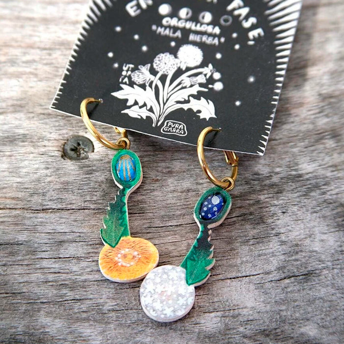 Pendientes Pura Garra - Diente de León Mini