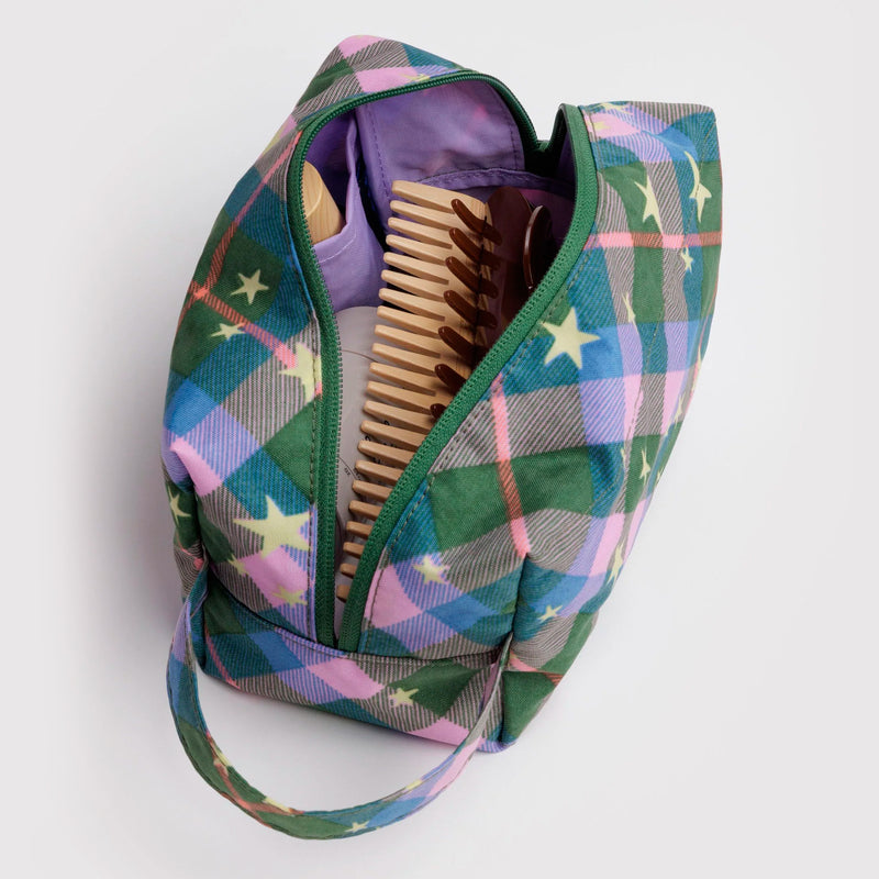 Neceser Baggu - Green Star Plaid ✨