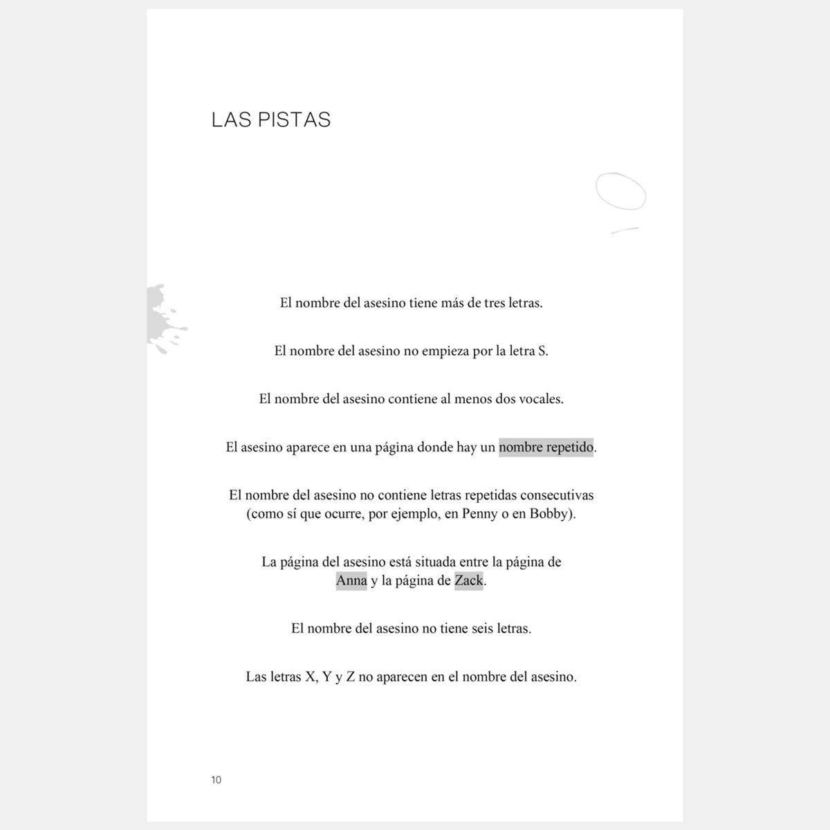 Pasatiempos - El asesino no es Alice