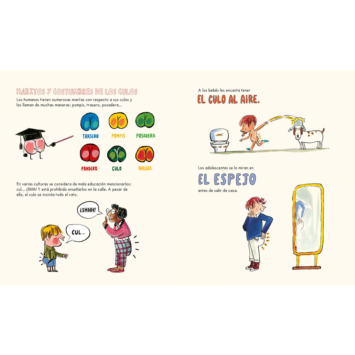 Libro - "El libro de los culos" de Eva Manzano y Emilio Urberuaga