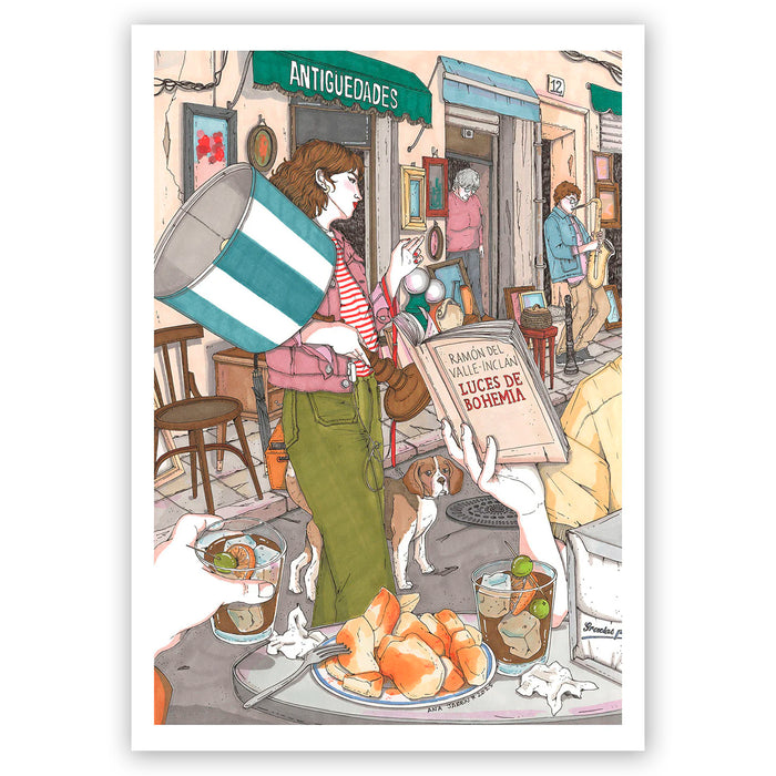 Print de Ana Jarén A3 - "El Rastro"