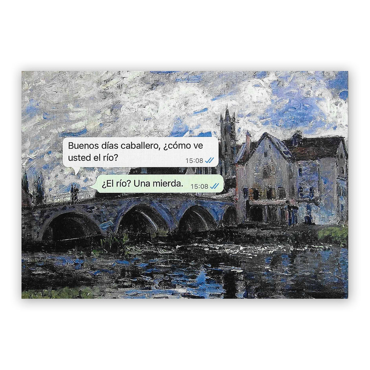 Print de La última croqueta A5 - "El Río, una Mi*rda"