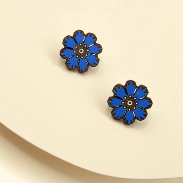 Pendientes Materia Rica - Elegant cornflower