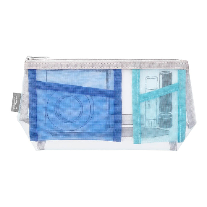 Estuche de malla con compartimentos Midori - Light Blue