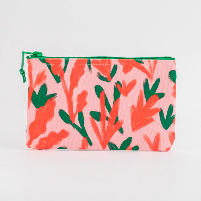 Estuche - Pink & Green Flowers