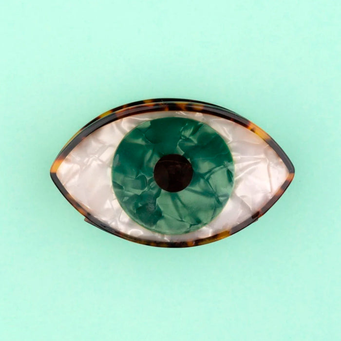 Pinza para el pelo - Ojo verde