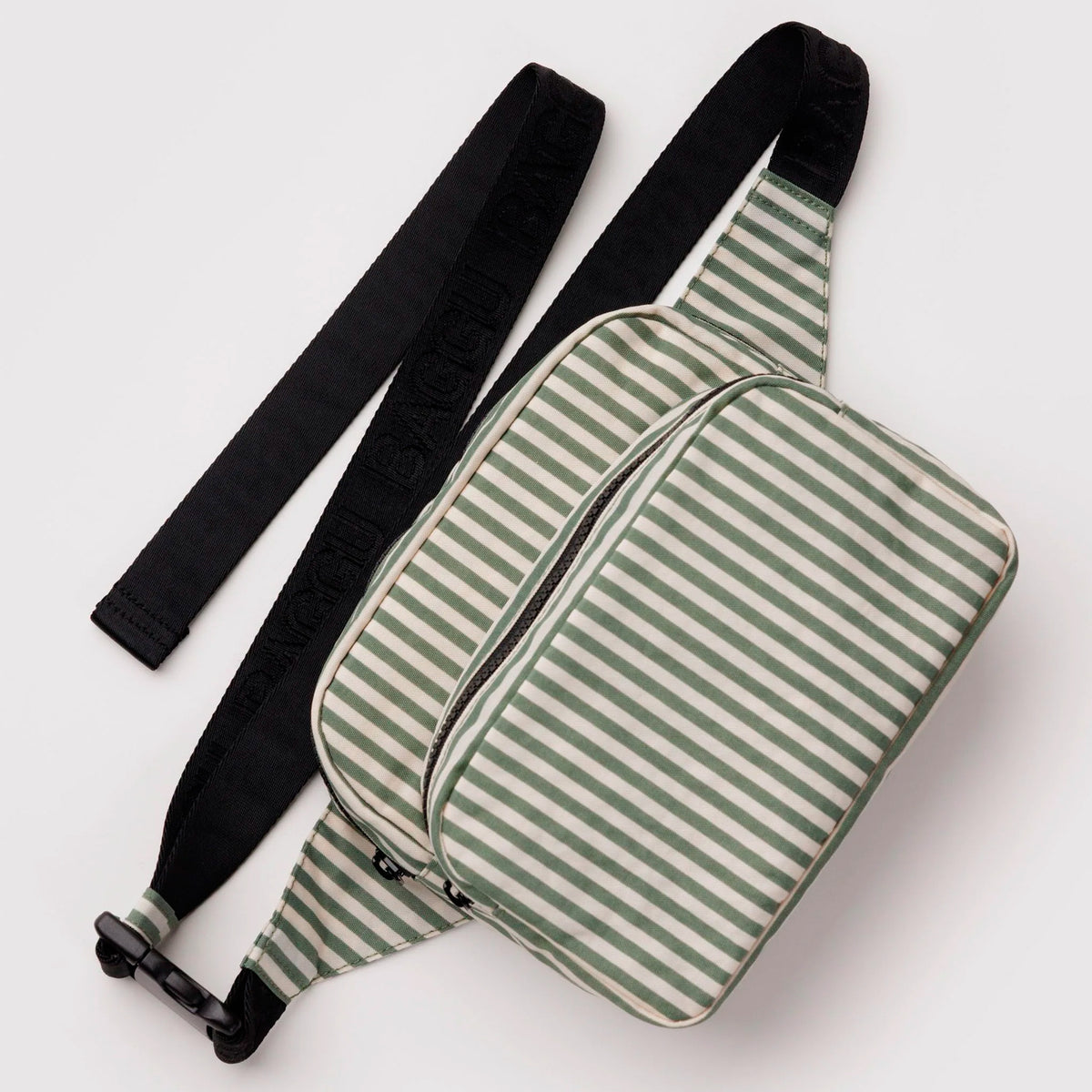 Riñonera Baggu - Sage Stripe
