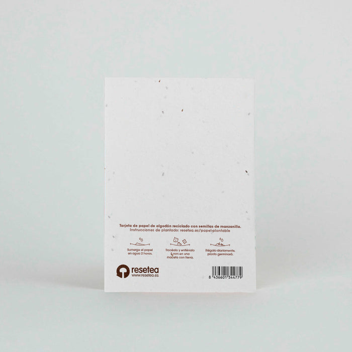 Postal plantable - "Feliz cumpleaños, por otro año floreciendo"