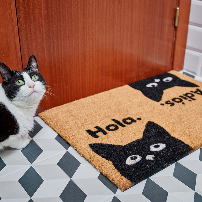Felpudo - Gato Hola y Adiós