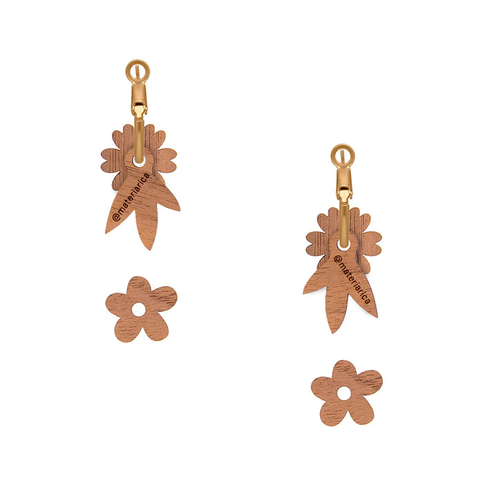 Pendientes de aro intercambiables Materia Rica - Flower Fusion