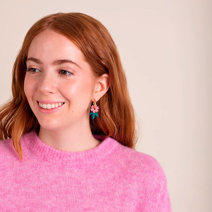 Pendientes de aro intercambiables Materia Rica - Flower Garden