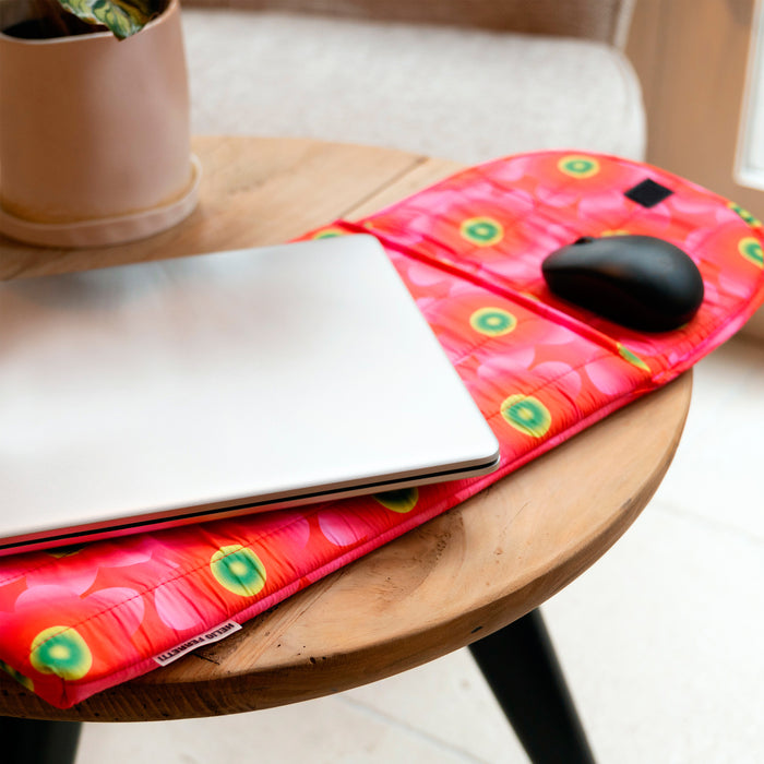 Funda portátil 13"/14" - Puffy Floral Rosa