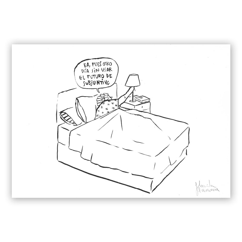 Print de Flavita Banana A4 - "Futuro de subjuntivo"