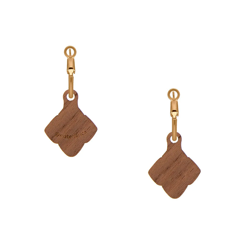 Pendientes de aro Materia Rica - Gaudí Scales Pink