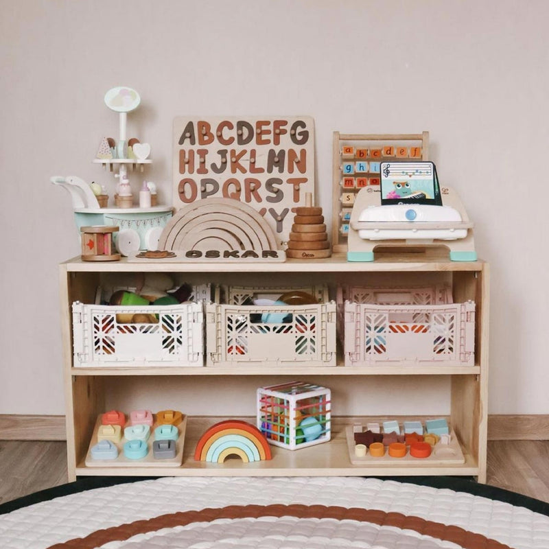 Caja plegable grande - Milk tea