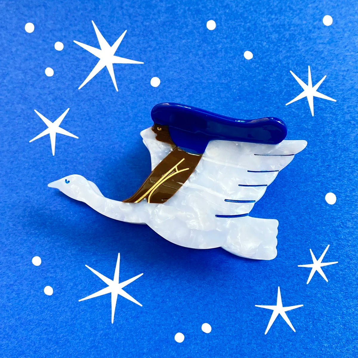 Pinza para el pelo Lisa Junius - Girl and Swan