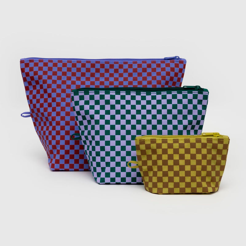 Bolsitas con cremallera Baggu - Jewel Checks