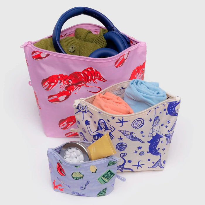 Bolsitas con cremallera Baggu - Sea Creatures 🐚🦞