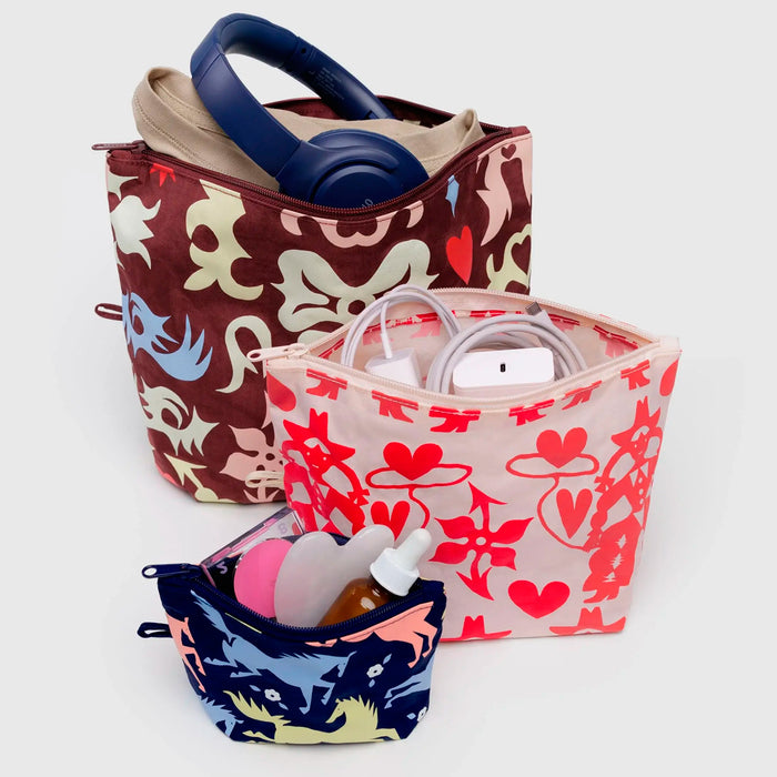 Bolsitas con cremallera Baggu - Western Cut Outs