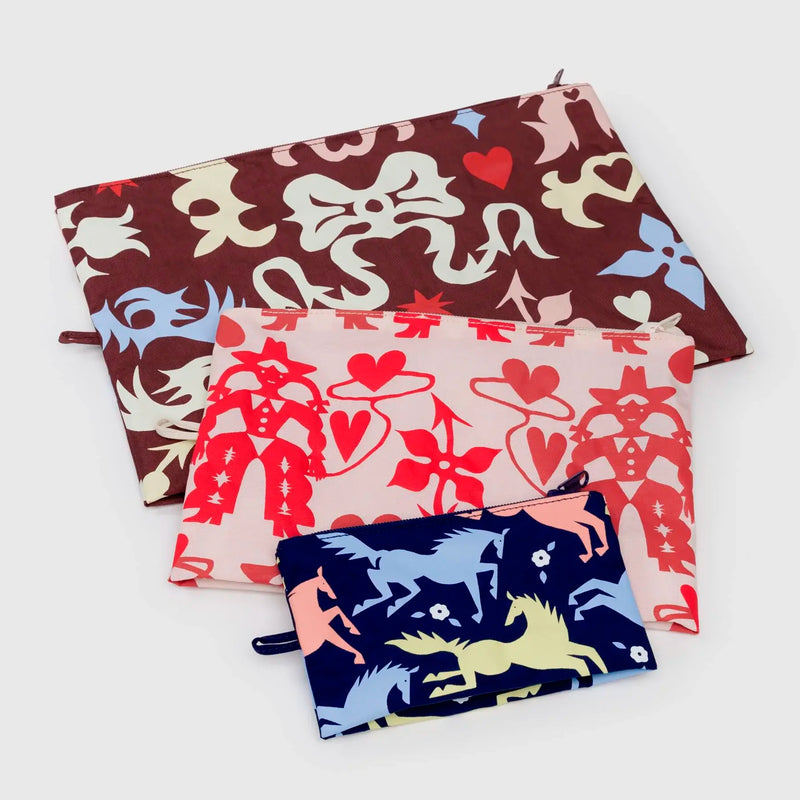 Bolsitas con cremallera Baggu - Western Cut Outs