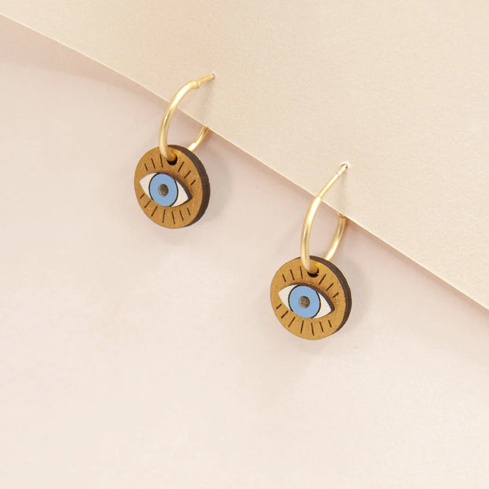 Pendientes de aro Materia Rica - Golden eye