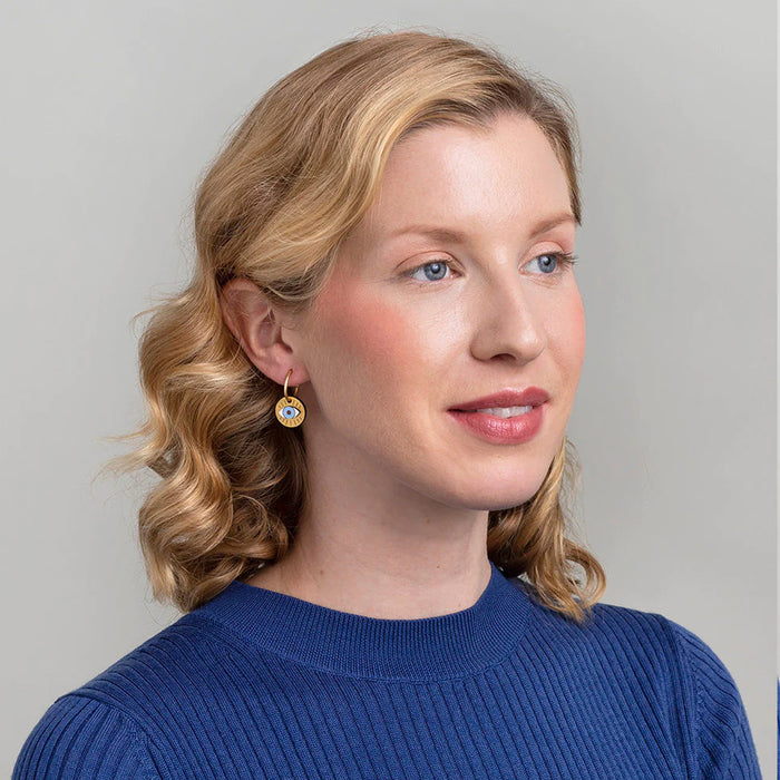 Pendientes de aro Materia Rica - Golden eye