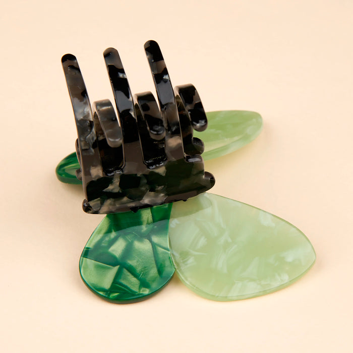 Pinza para el pelo - Mariposa verde