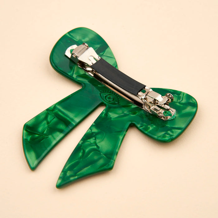 Pasador de pelo grande - Lazo Verde
