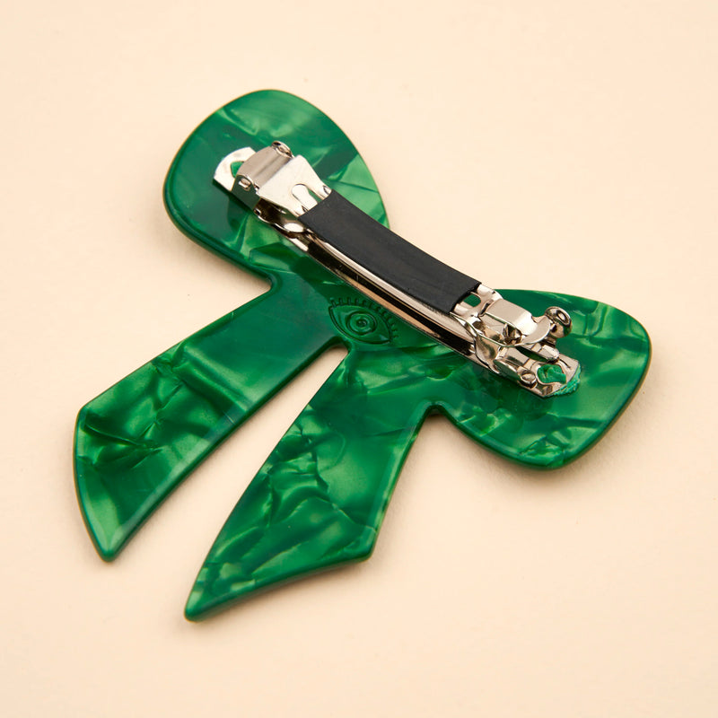 Pasador de pelo grande - Lazo Verde