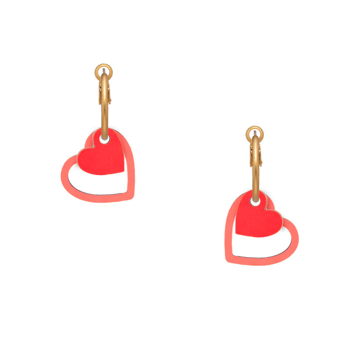 Pendientes de aro Materia Rica - Heartbeat 💗