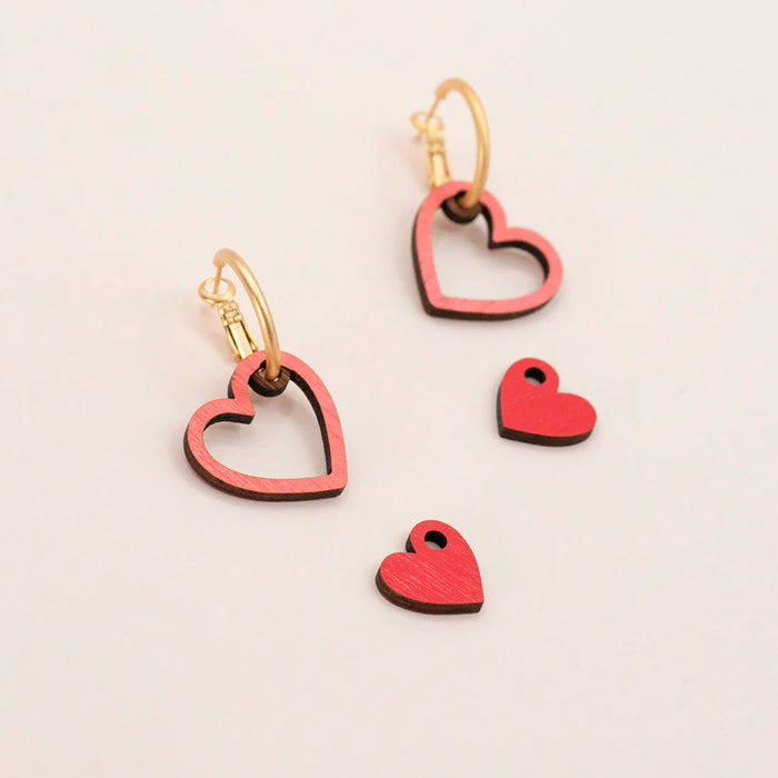 Pendientes de aro Materia Rica - Heartbeat 💗