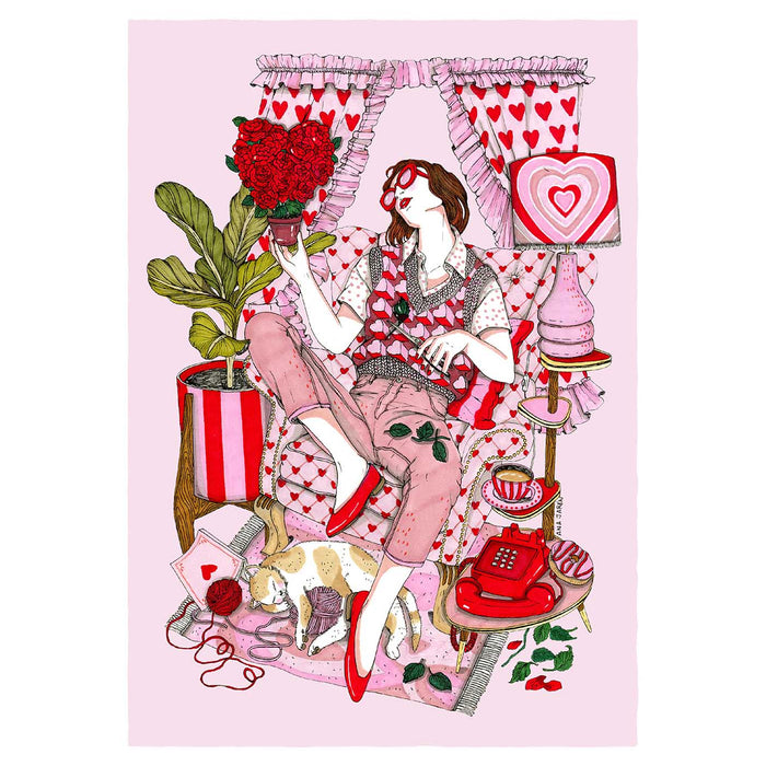 Print de Ana Jarén A4 - "Hearts"