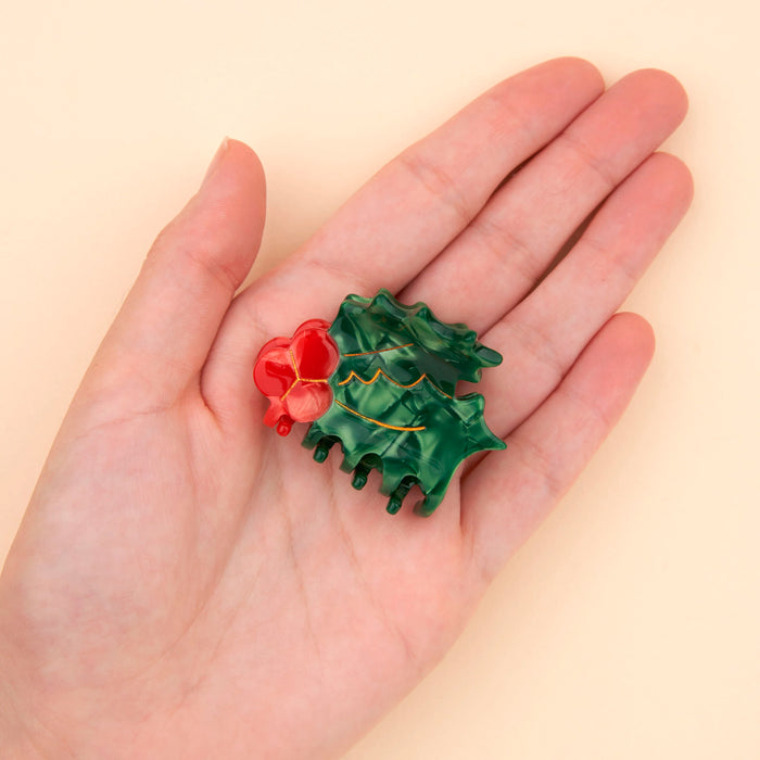 Minipinza para el pelo - Acebo 🎅🏻