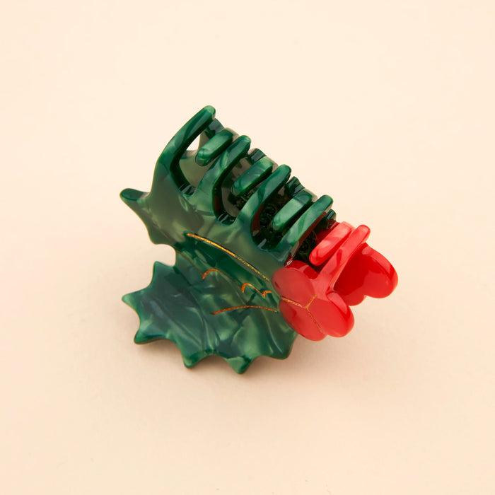 Minipinza para el pelo - Acebo 🎅🏻