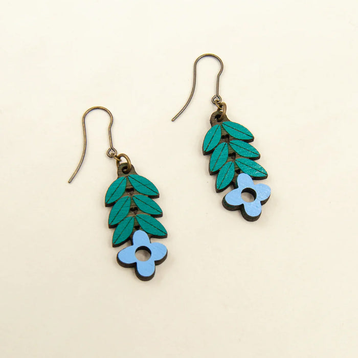 Pendientes Materia Rica - Hygge Flower Blue