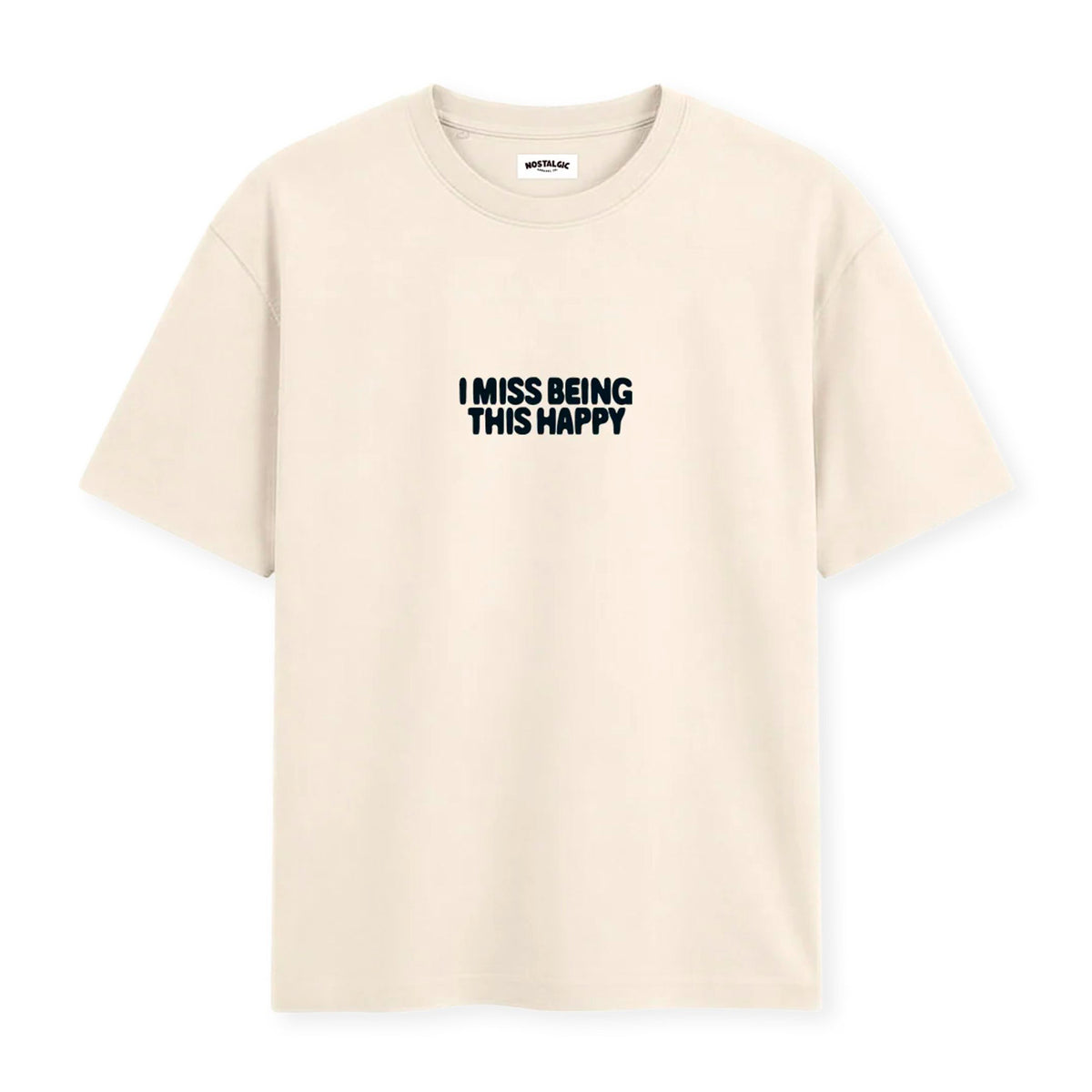 Camiseta Nostalgic Apparel - "I miss being this happy" 🍦