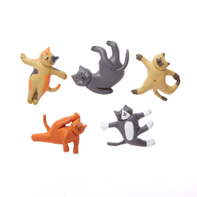 Set Imanes - Gatos haciendo yoga 🐈🧘🏻♀️