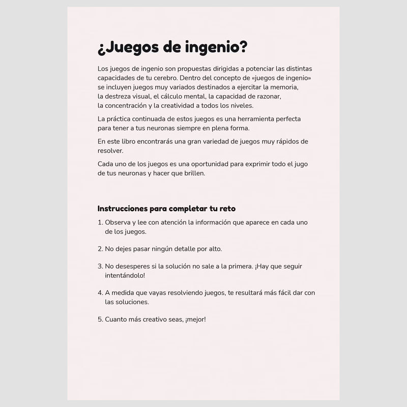 Pasatiempos - Juegos de Ingenio