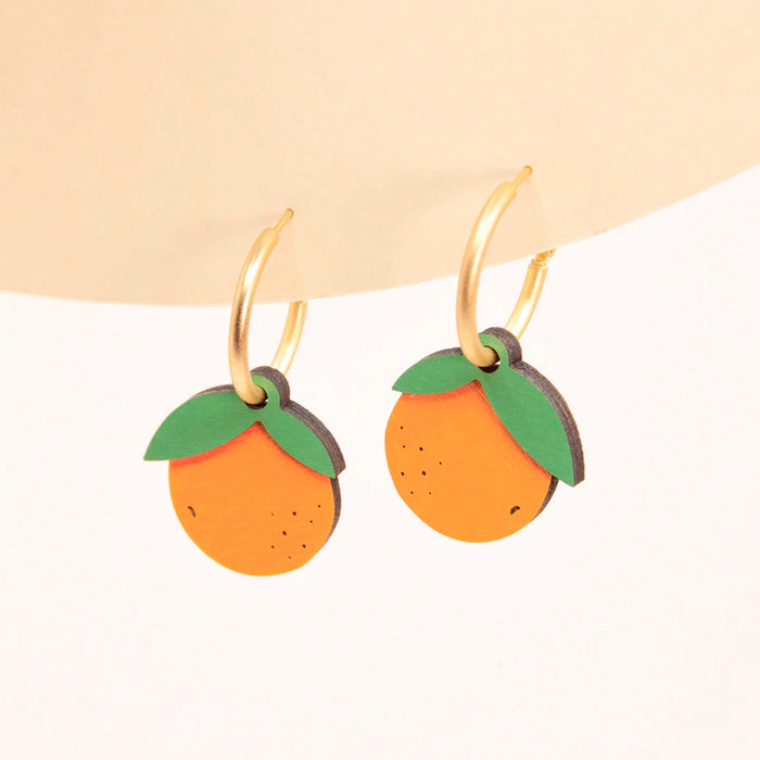 Pendientes de aro Materia Rica - Juicy Orange 🍊
