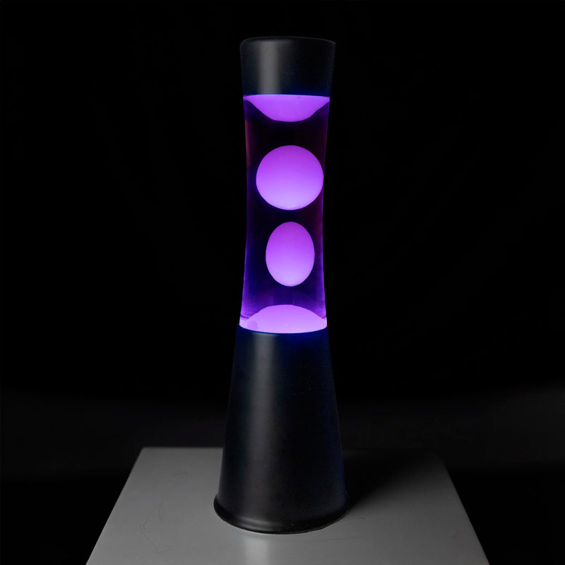 Lámpara de lava mini LED Fisura - Base negra, 7 colores