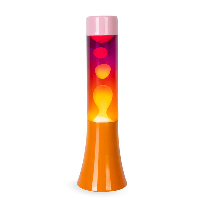 Lámpara de lava mini Fisura - Degradado naranja y rosa