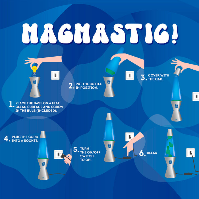 Lámpara de lava - Silver