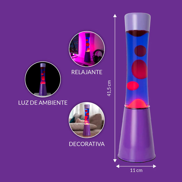 Lámpara de lava Fisura - Degradado morado