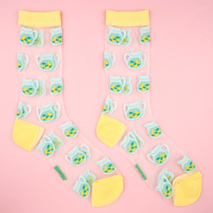 Calcetines transparentes - Limonada 🍋🥤