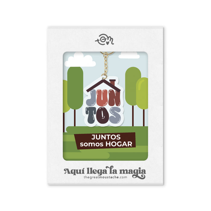 Llavero - "Juntos somos hogar" 🏡