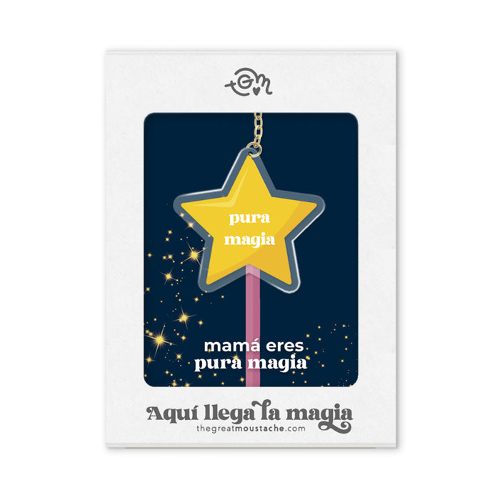 Llavero - "Mamá, eres pura magia" 🌟
