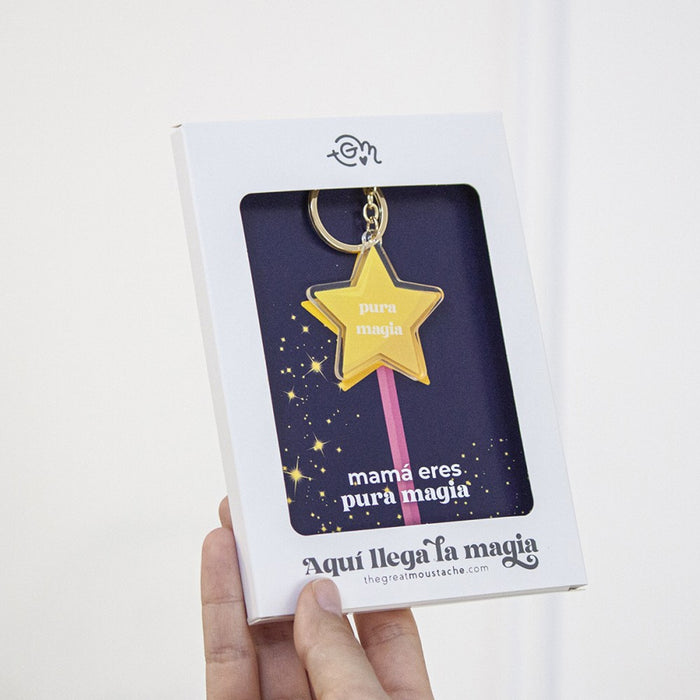 Llavero - "Mamá, eres pura magia" 🌟