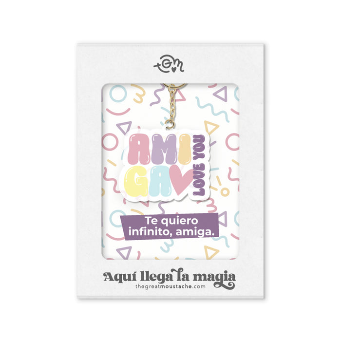 Llavero - "Amiga, love you" 💜