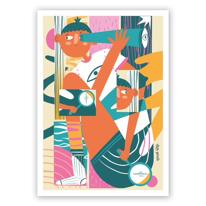 Print de Vera Galindo A4 - "Looking For"