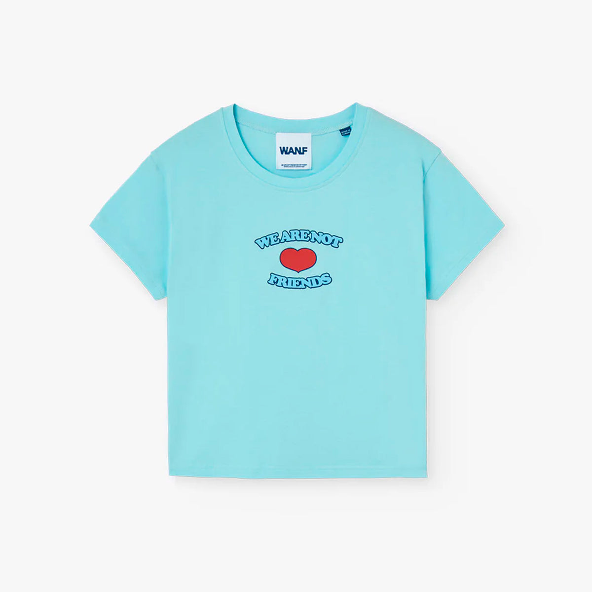Camiseta Crop We Are Not Friends - Love Baby